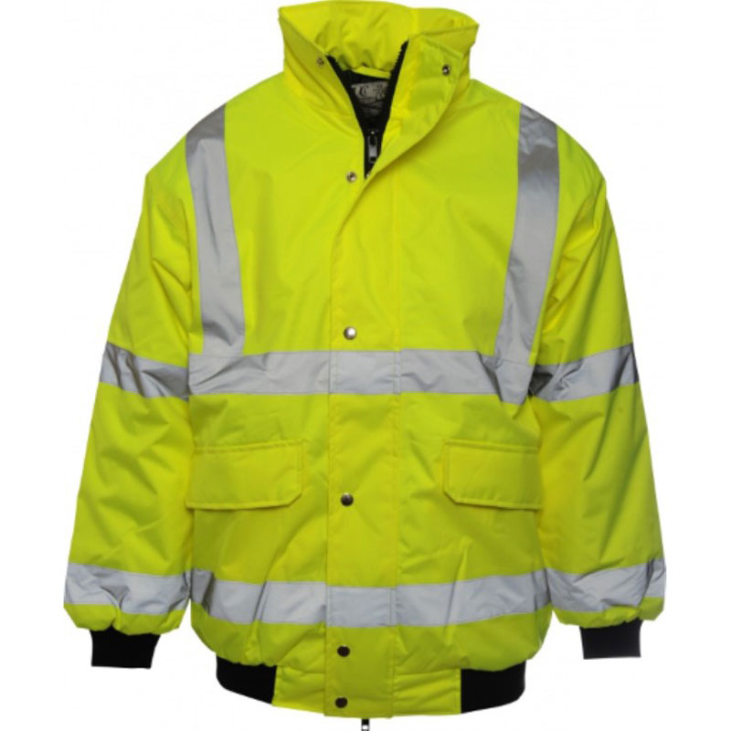 XX-Large Yellow High Visibility Bomber Jacket