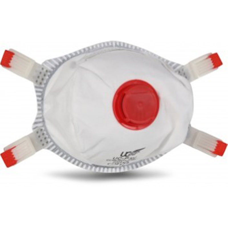 FFP3 Valved disposable cup shaped respirator protects against dusts/mists and fumes.