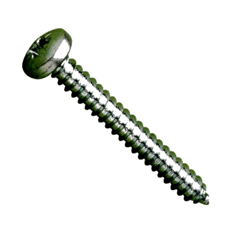 10x2" Pan Pozi Stainless Steel Self Tapping Screw