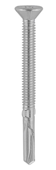 Countersunk Head Wing Tipped Heavy Section Tek Screws