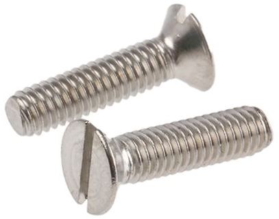 Countersunk Slot Machine Screw BZP