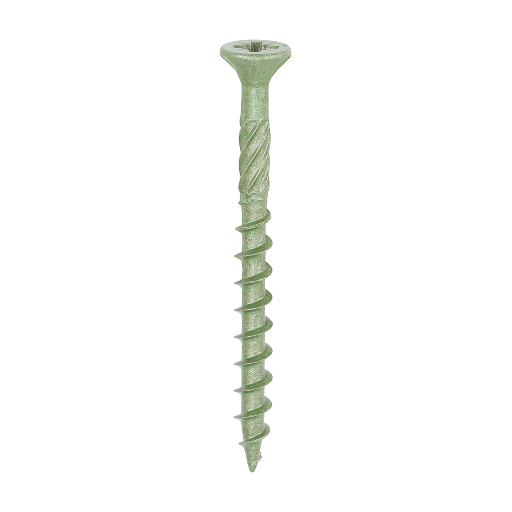 4.5 x 50mm Decking Screws - Exterior Green Box of 200