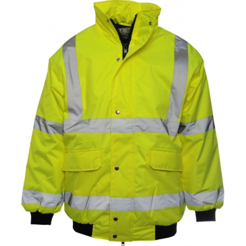 Small Yellow High Visibility Bomber Jacket