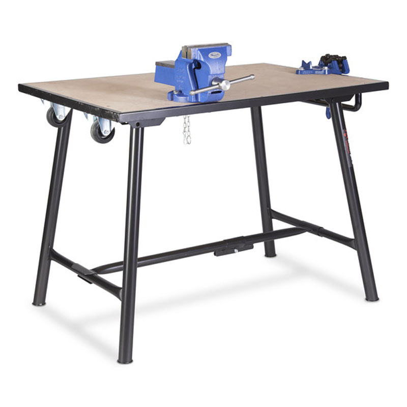 Tuffbench + Folding Workbench c/w A Handle and Wheels