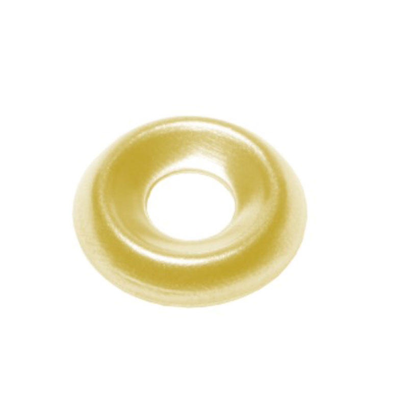 8 Gauge Brass Plated Cup Washer