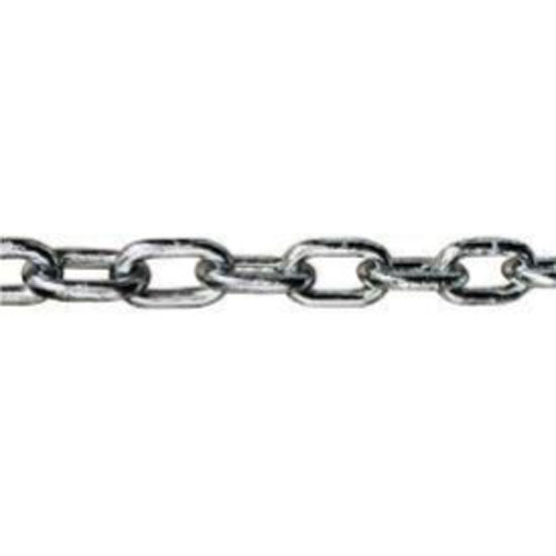 10mm Link Hardened Security Chain, Bright Zinc Plated