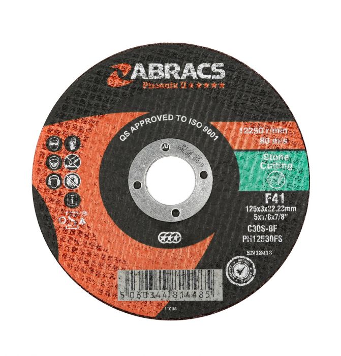 9" Stone Cutting Disc, Flat Center