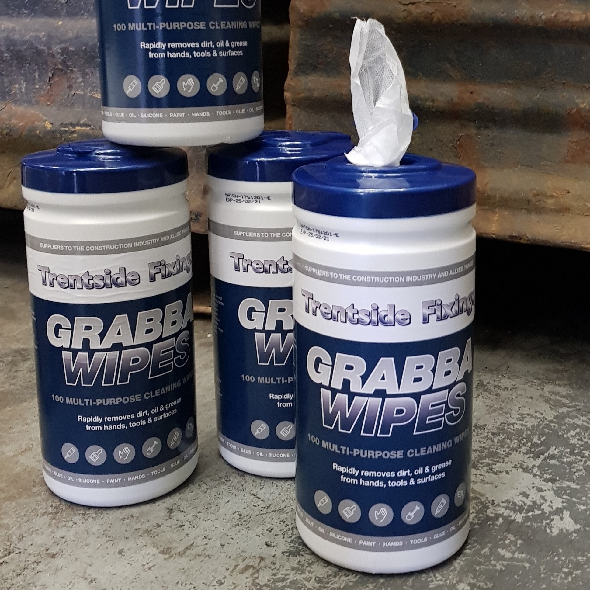 Grabba Wipes Tub of 100 Wipes