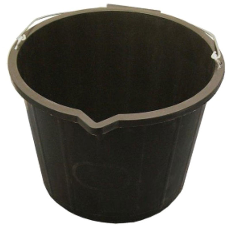 Black Plastic Bucket