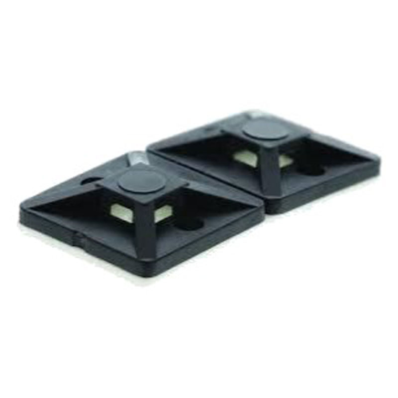 28 x 28 Adhesive Cable Tie Mount, Black