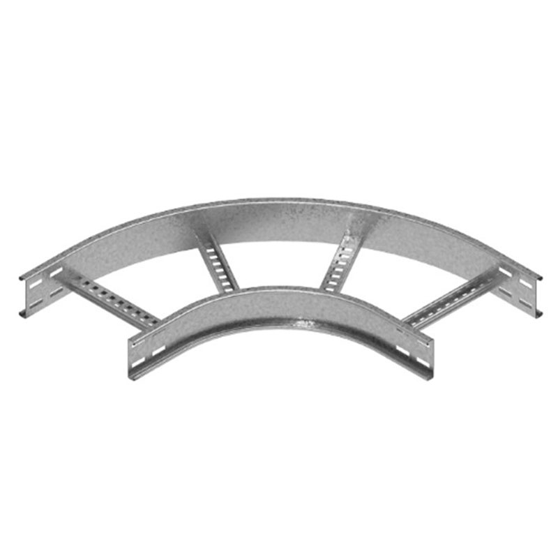 Flat bend 100 deep, 150 wide, hot dip galvanised 45 deg. radius 300