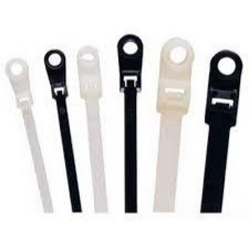 150mm Black Mounting Cable Ties, Pack of 100