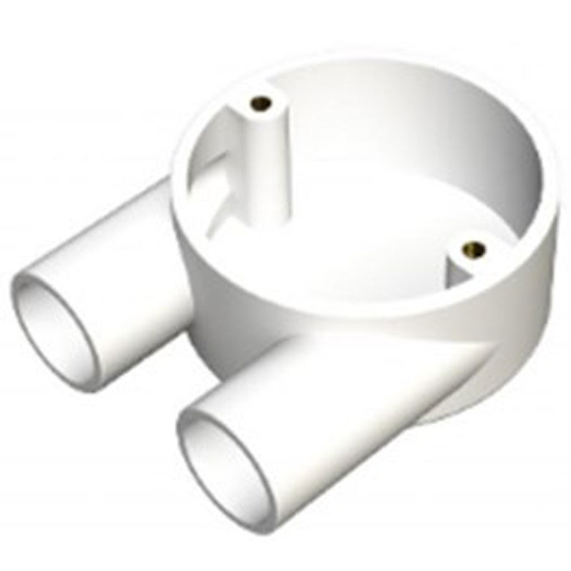 20mm U Box White PVC