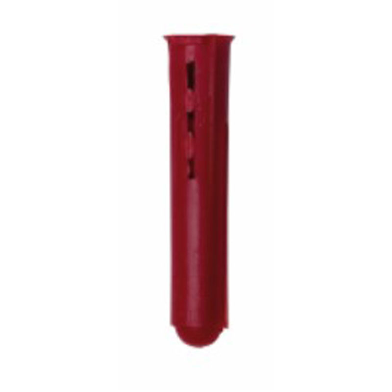 Red Plastic Plugs. Box of 100. Drill Bit Size 5.5mm, Min. Hole Drill Depth 35mm