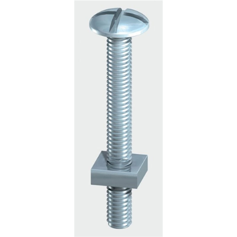 M8x70 Roofing Bolt and Square Nut