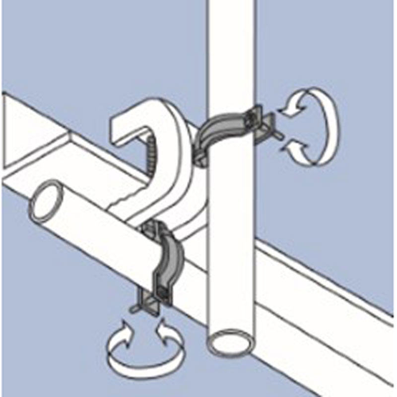 SSYHR-1618. 16-18mm conduit. Girder clamps for conduit