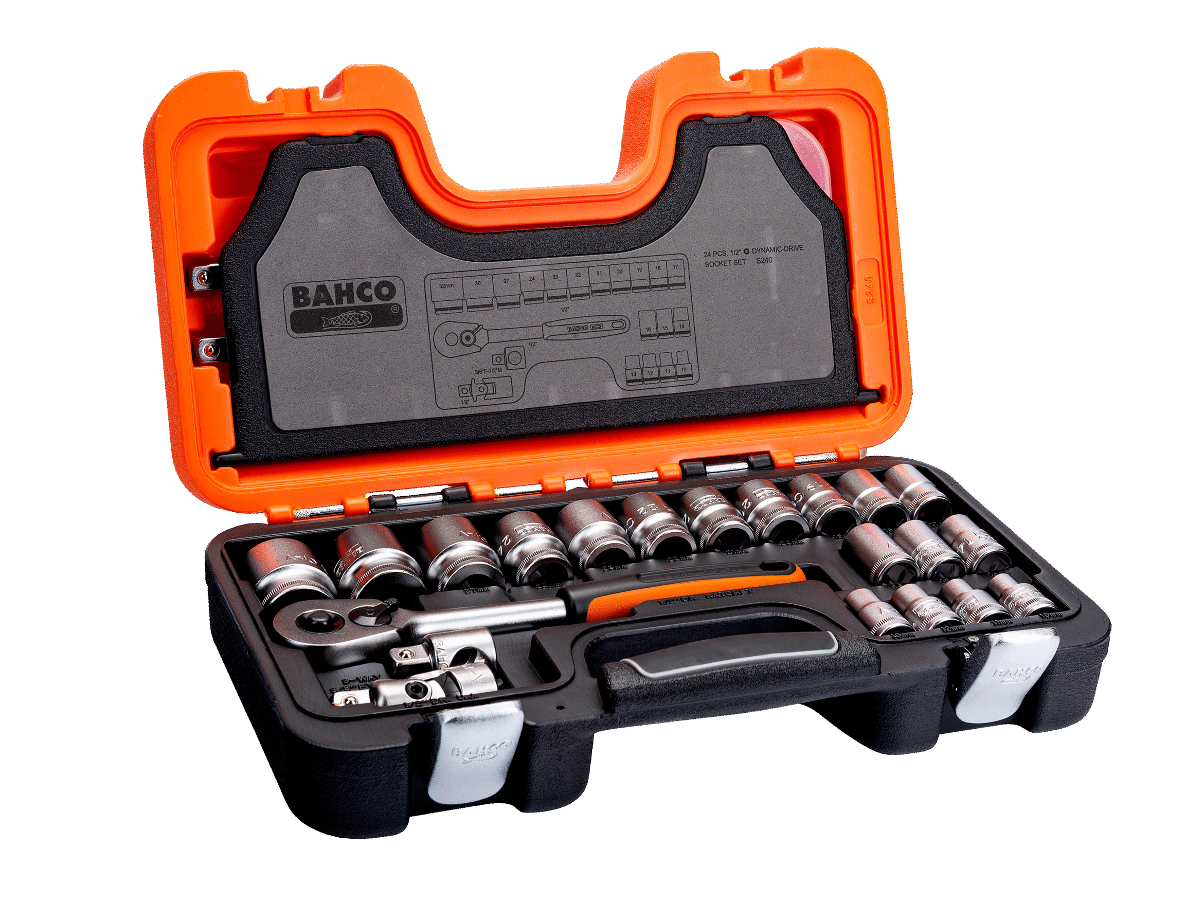 BAHCO 24 PIECE 1/2IN SOCKET SET