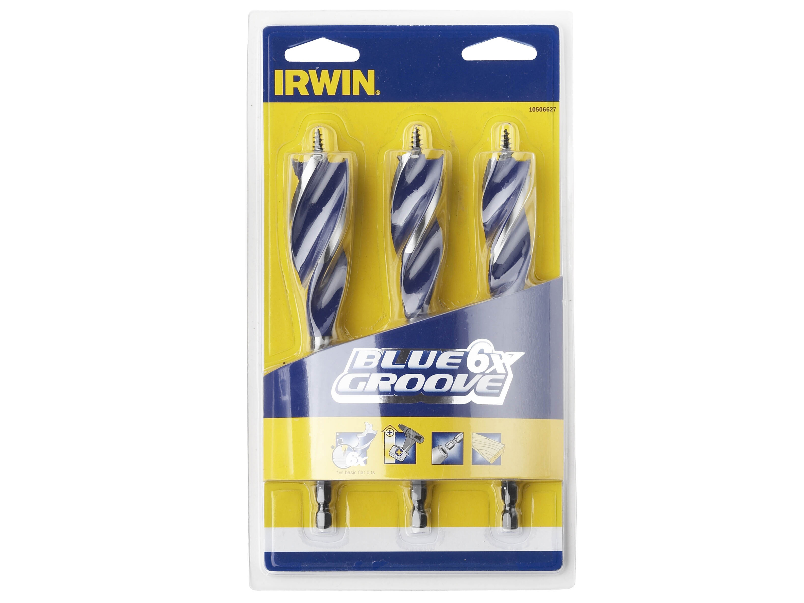 IRWIN 3 PIECE 6X AUGER BIT SET