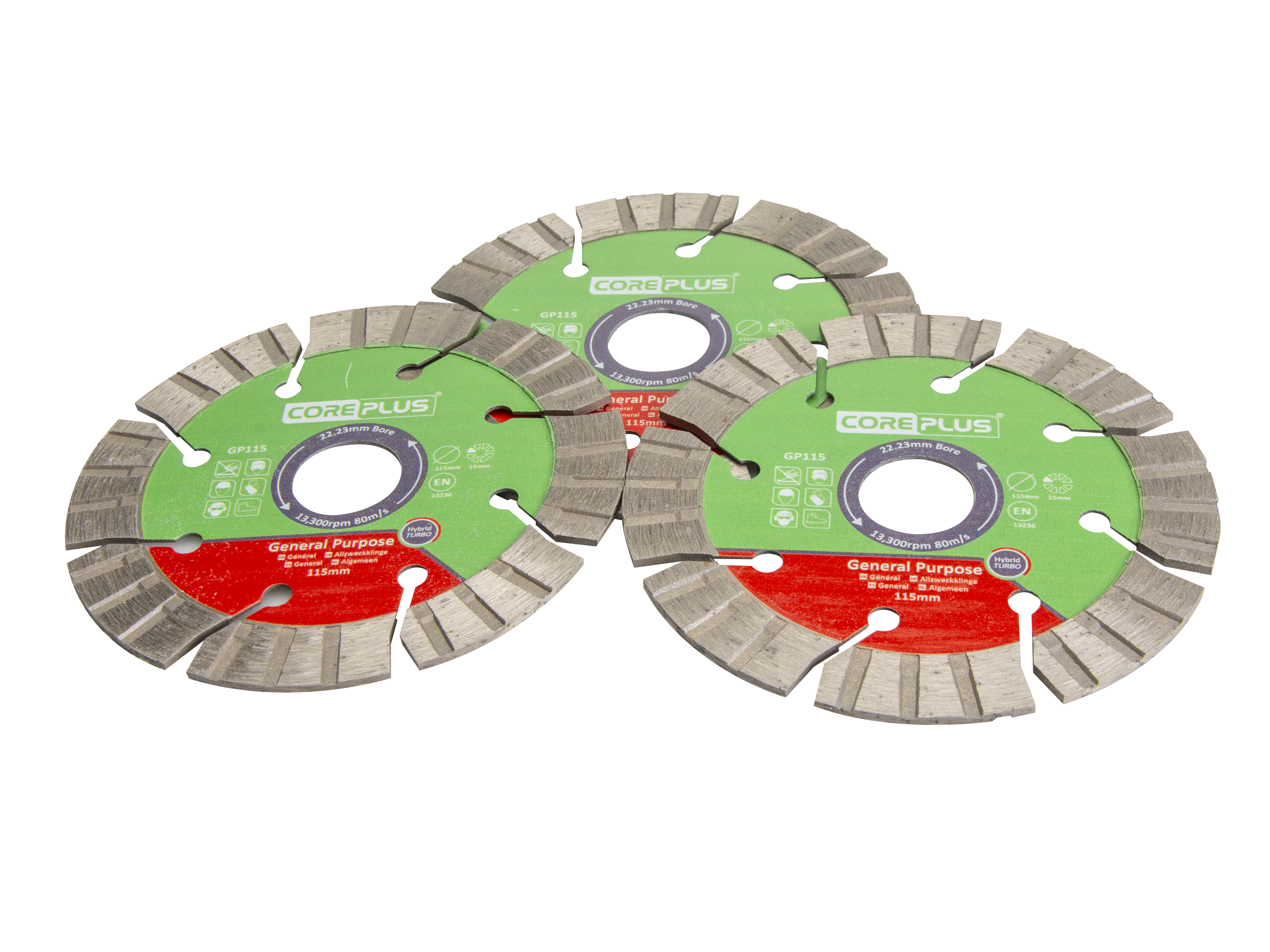 CORE PLUS 115MM (4.5IN) HYBRID DIAMOND BLADE