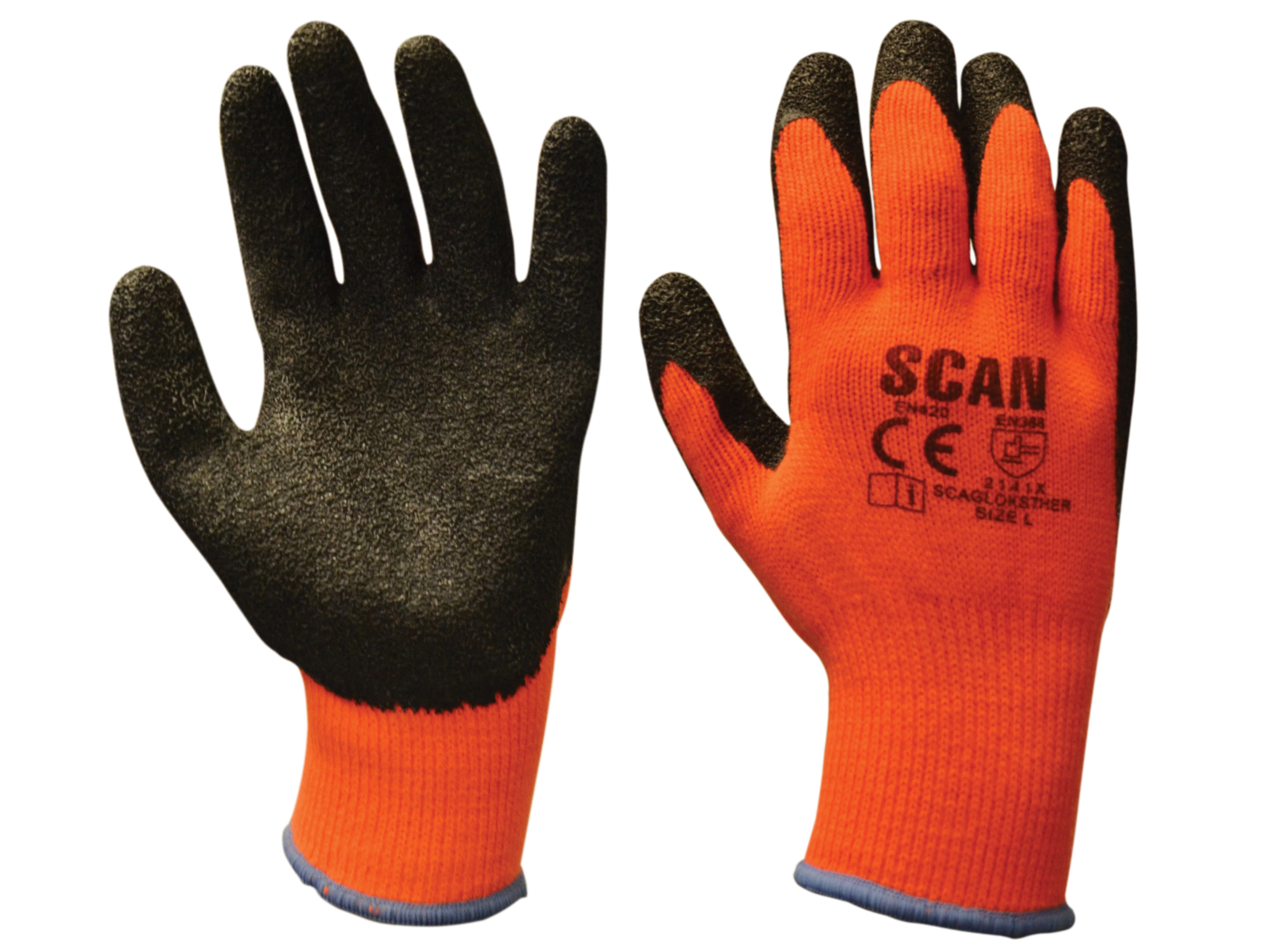 SCAN SAFETY THERMAL LATEX GLOVES