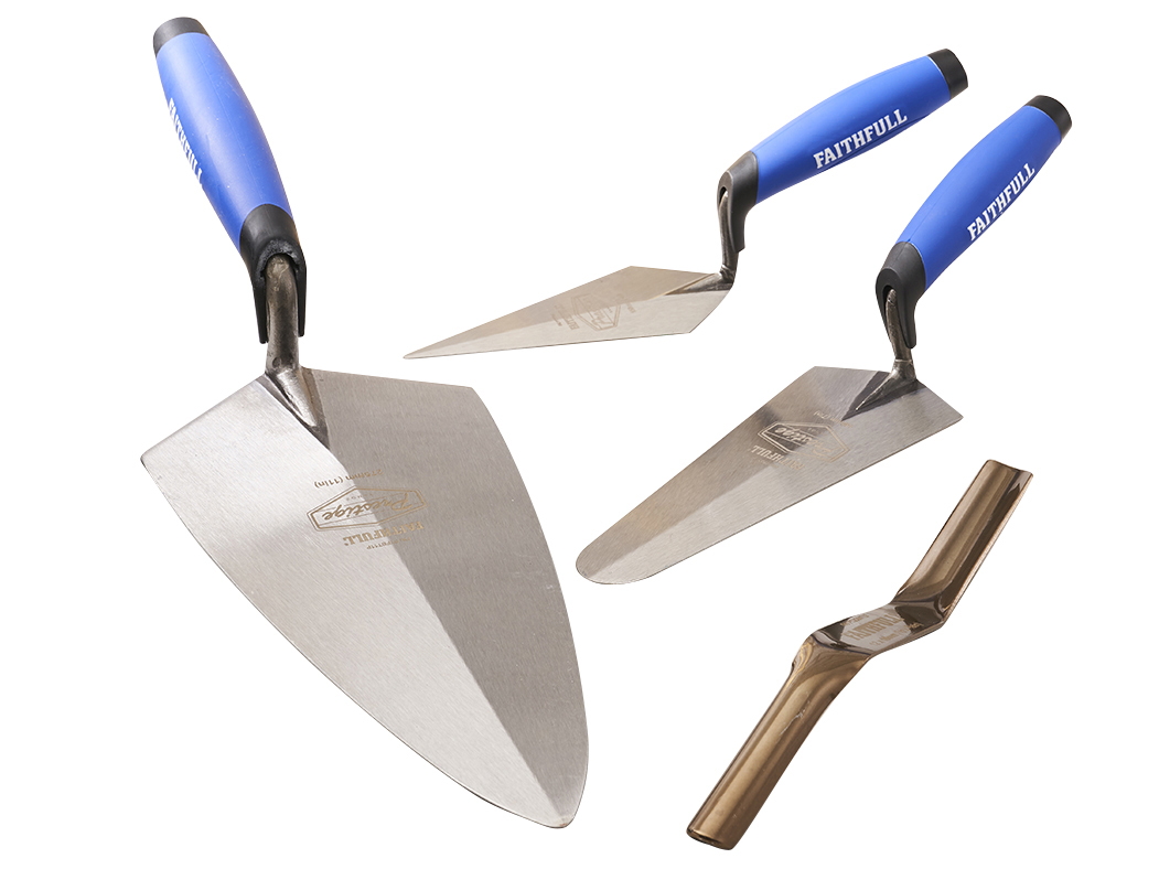 FAITHFULL PROFESSIONAL BRICK TROWEL SET