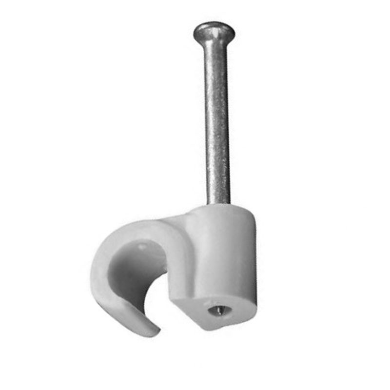 9-11mm Round White Cable Clips