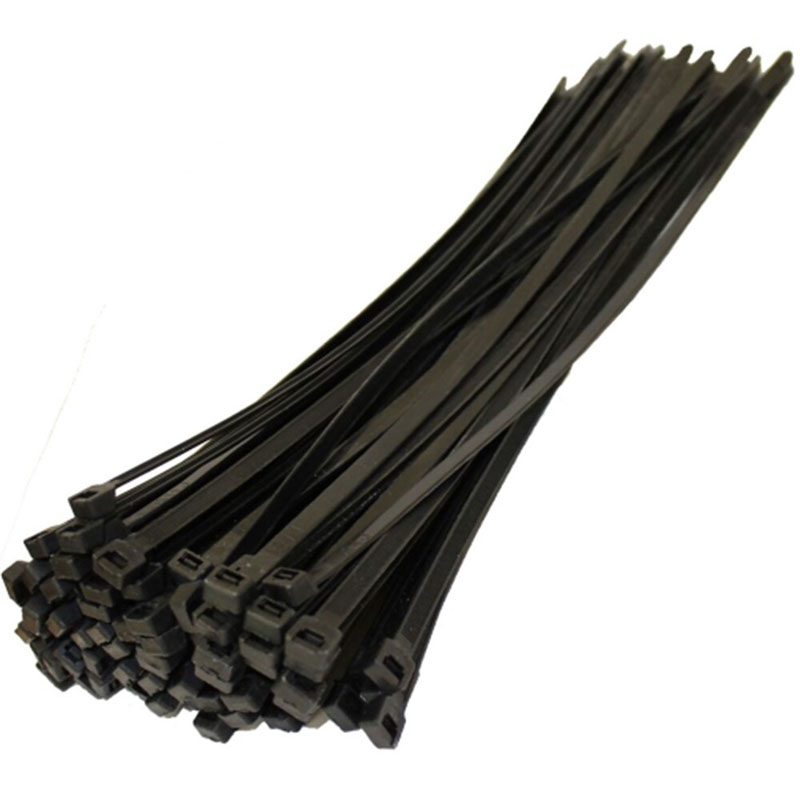 140 x 3.6 Black Cable Ties, Pack of 100